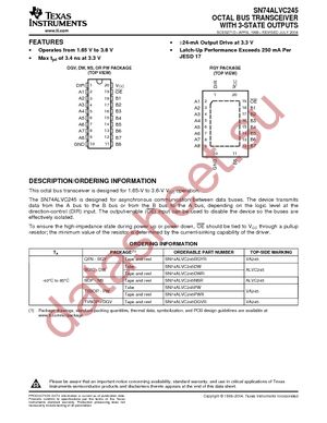 SN74ALVC245DW datasheet  